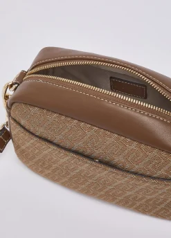 Borsa a tracolla media jacquard