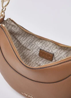 Borsa hobo media con charm