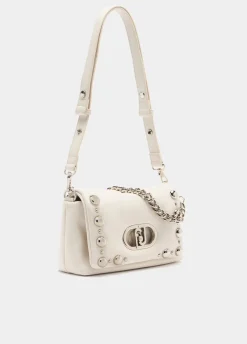 Borsa LaPuffy media con perle