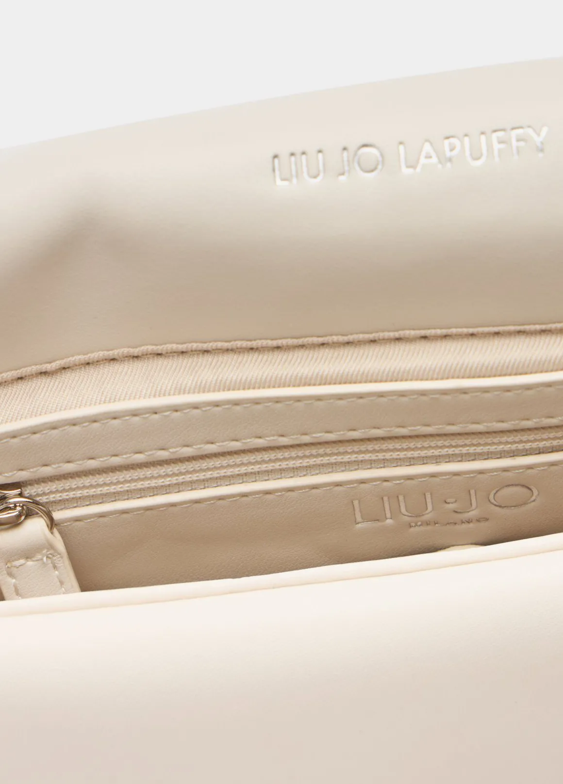 Borsa LaPuffy media con perle