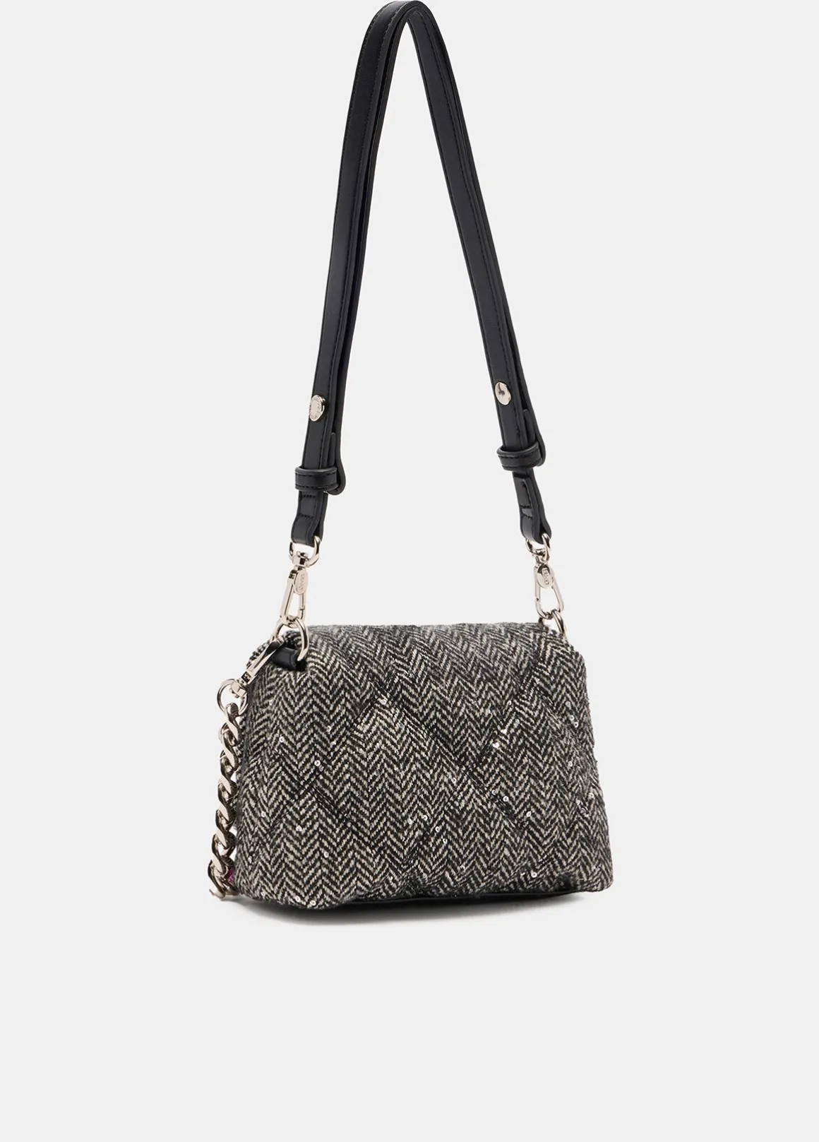 Borsa LaPuffy piccola con paillettes