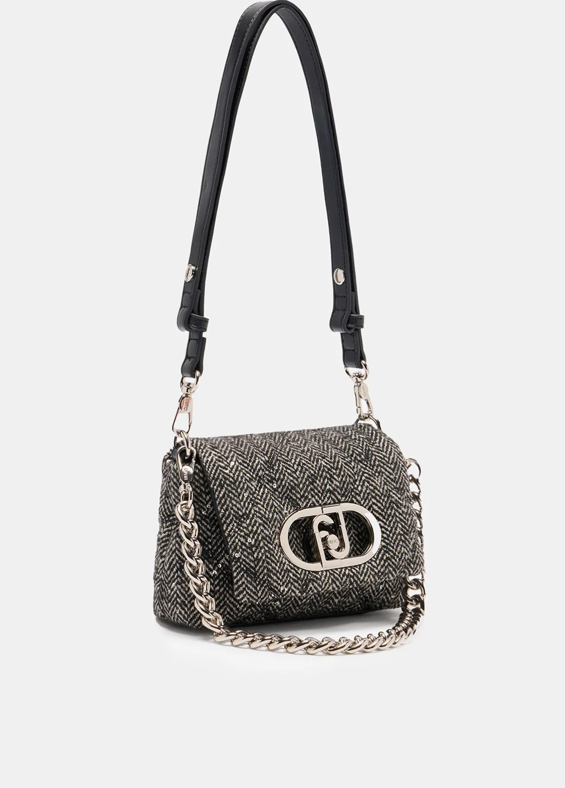 Borsa LaPuffy piccola con paillettes