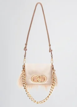 Borsa LaPuffy piccola con piume