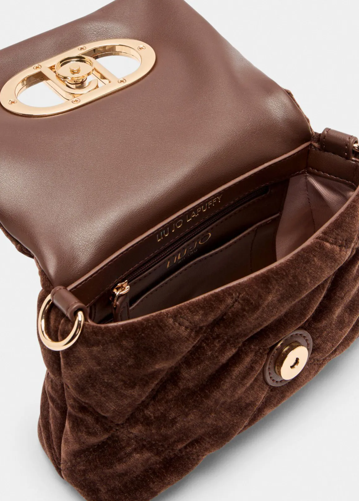 Borsa LaPuffy piccola in velluto