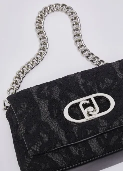 Borsa media LaPuffy in pizzo