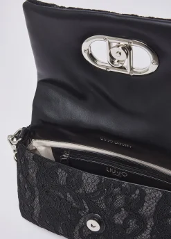Borsa media LaPuffy in pizzo