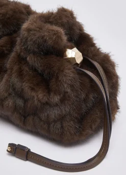 Borsa Riccy piccola in pelliccia sintetica