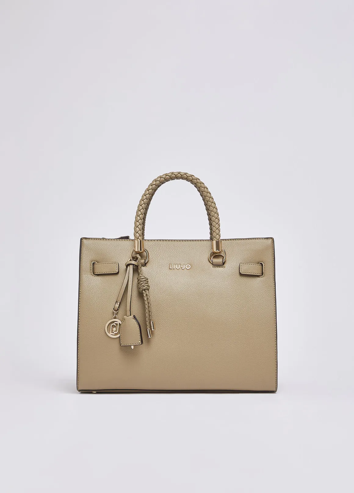 Borsa satchel media con charms
