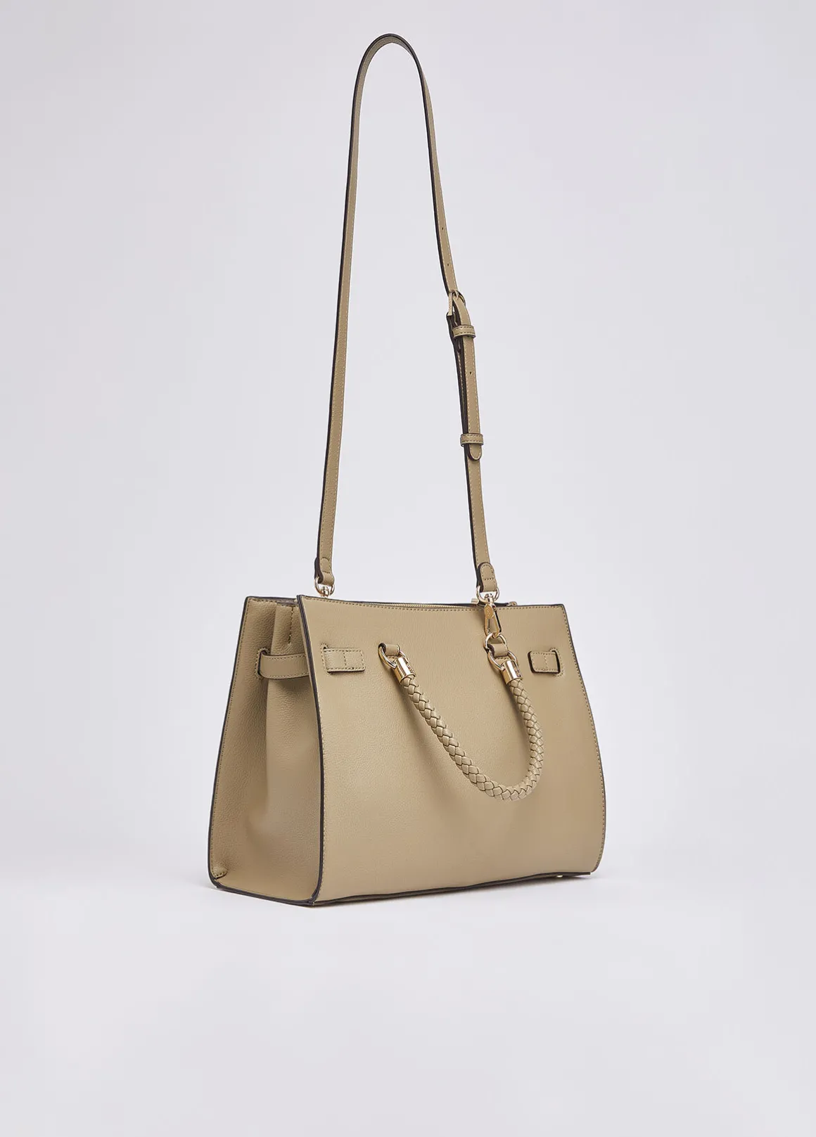 Borsa satchel media con charms