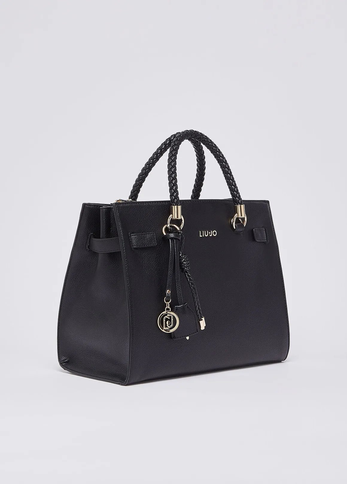 Borsa satchel media con charms