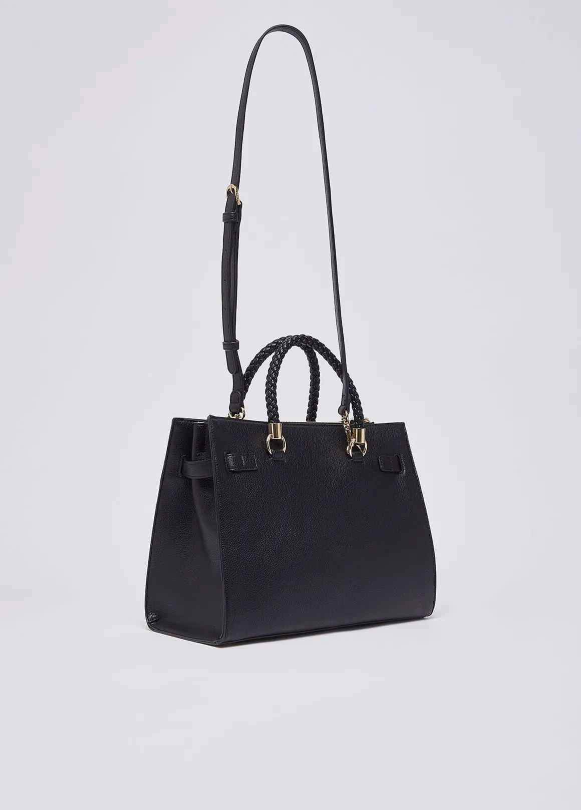 Borsa satchel media con charms