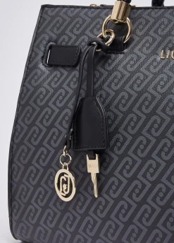 Borsa satchel media con foulard