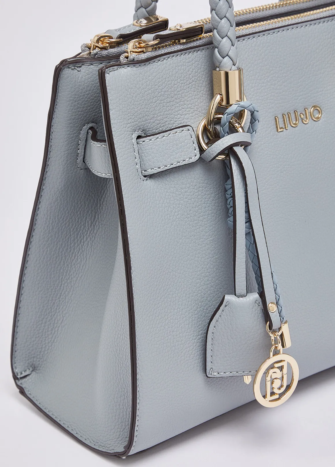 Borsa satchel piccola con charms