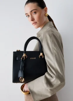 Borsa satchel piccola con charms
