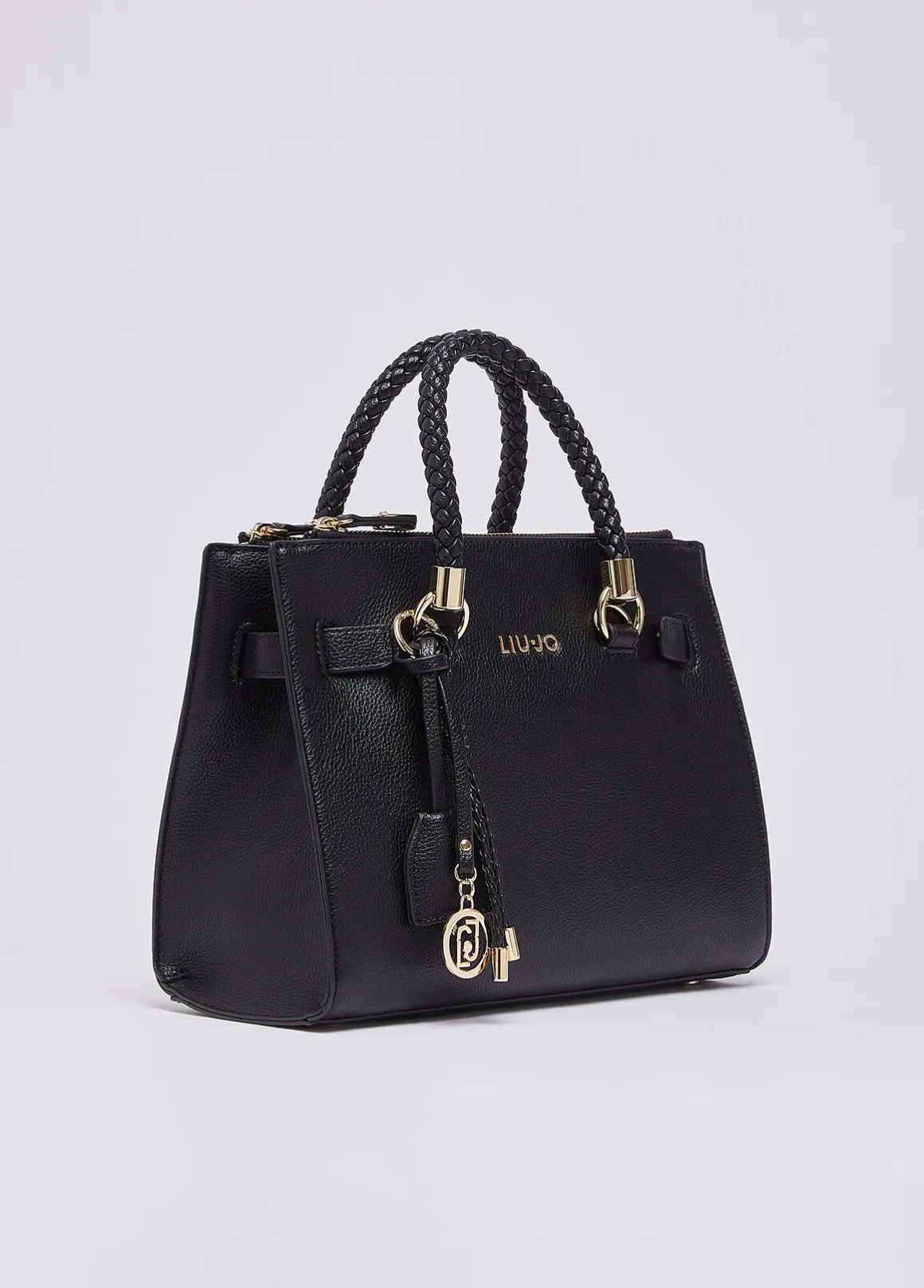 Borsa satchel piccola con charms