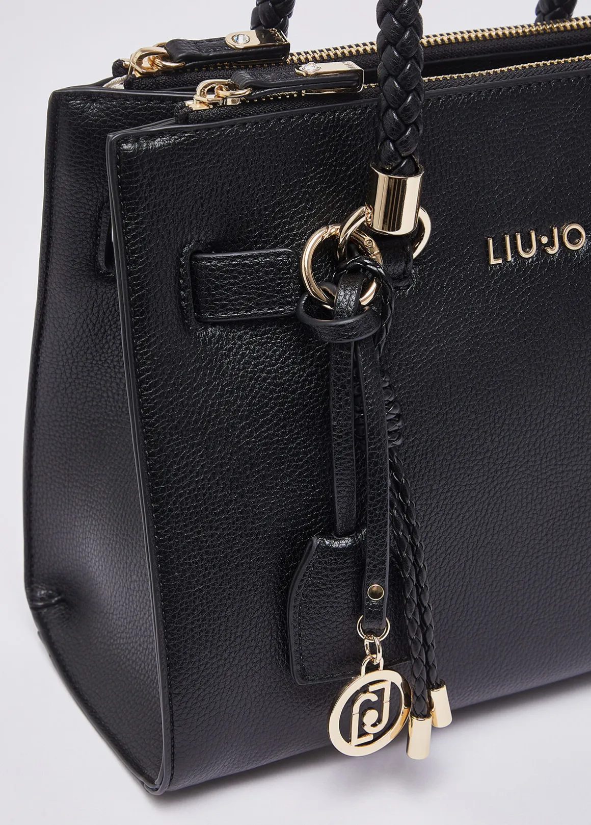 Borsa satchel piccola con charms