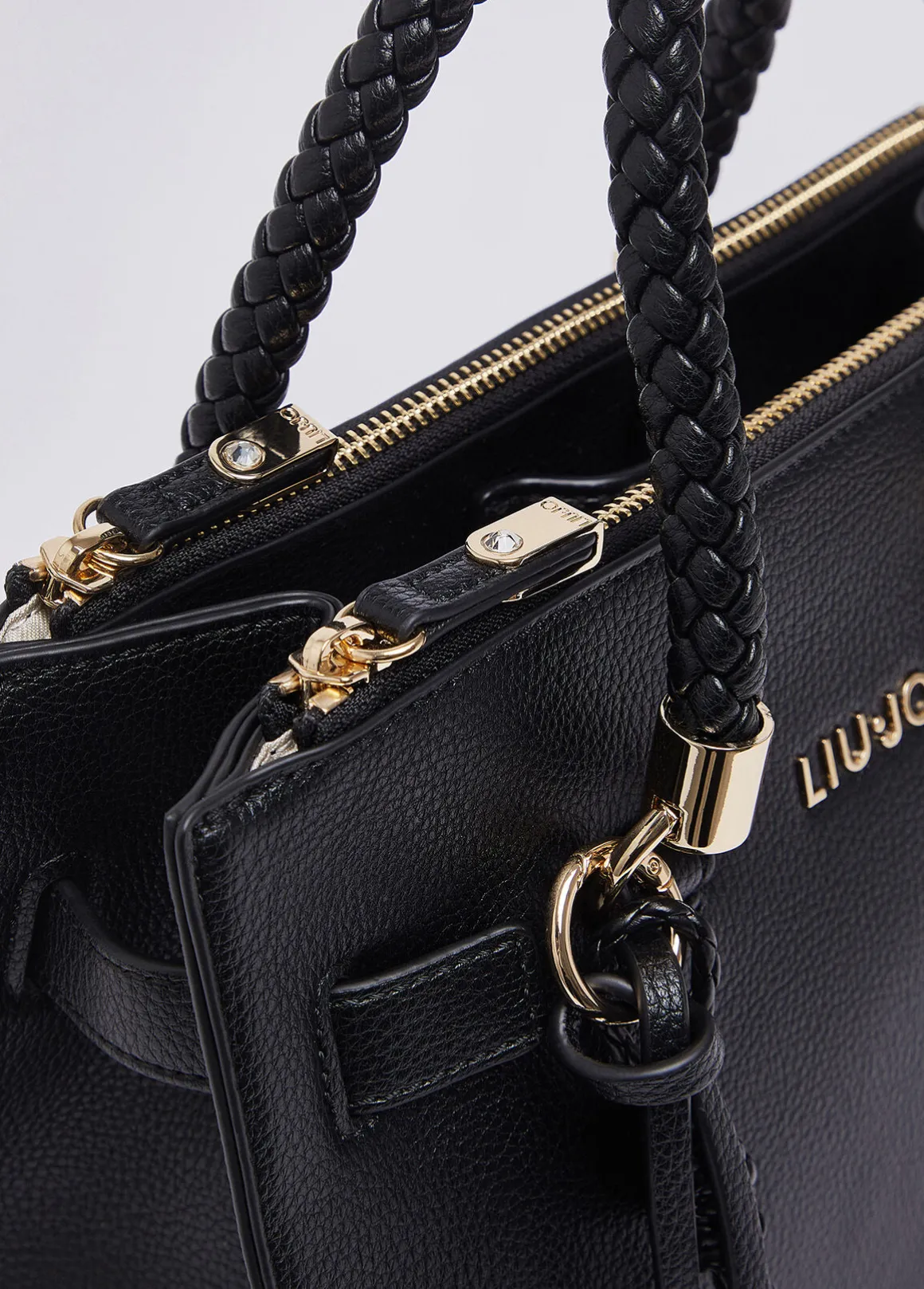 Borsa satchel piccola con charms