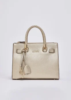 Borsa satchel piccola con charms