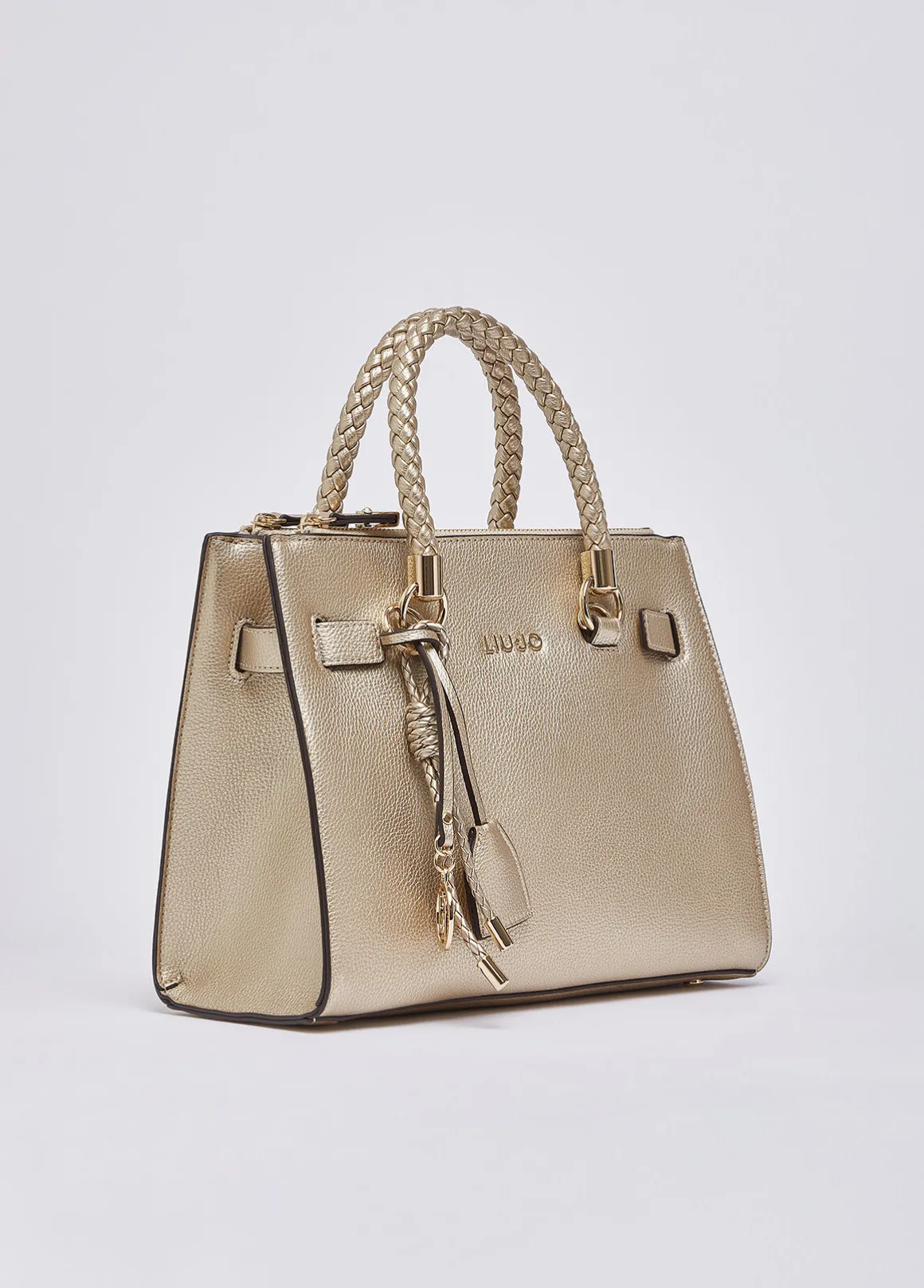 Borsa satchel piccola con charms