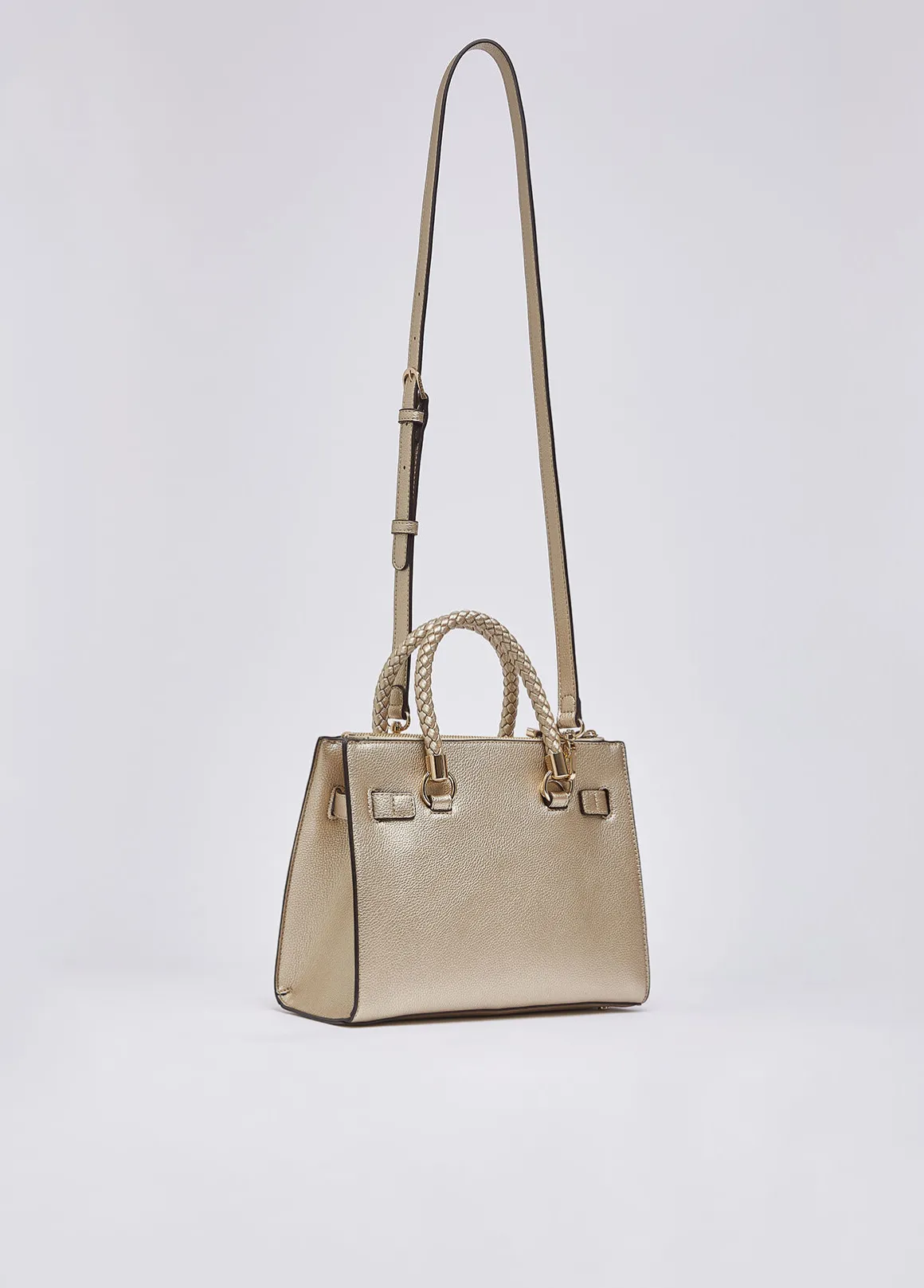 Borsa satchel piccola con charms