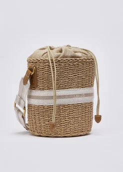 Borsa secchiello in paglia