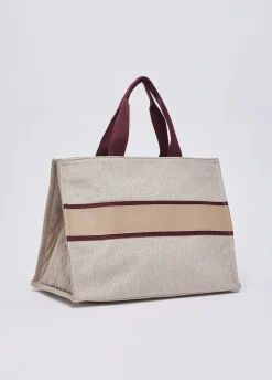 Borsa tote grande in panno