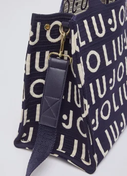 Borsa tote media in maglia