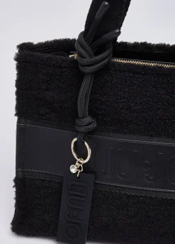 Borsa tote piccola in teddy