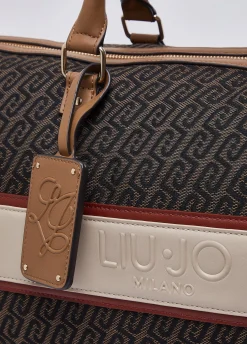 Borsone da viaggio in jacquard