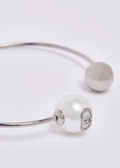 Bracciale semirigido con perle