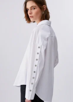 Camicia con bottoni logati