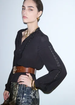 Camicia con pizzo