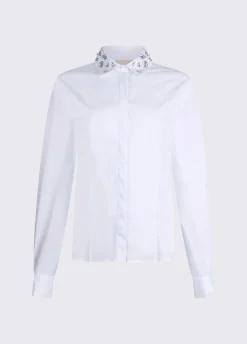 Camicia con ricami gioiello