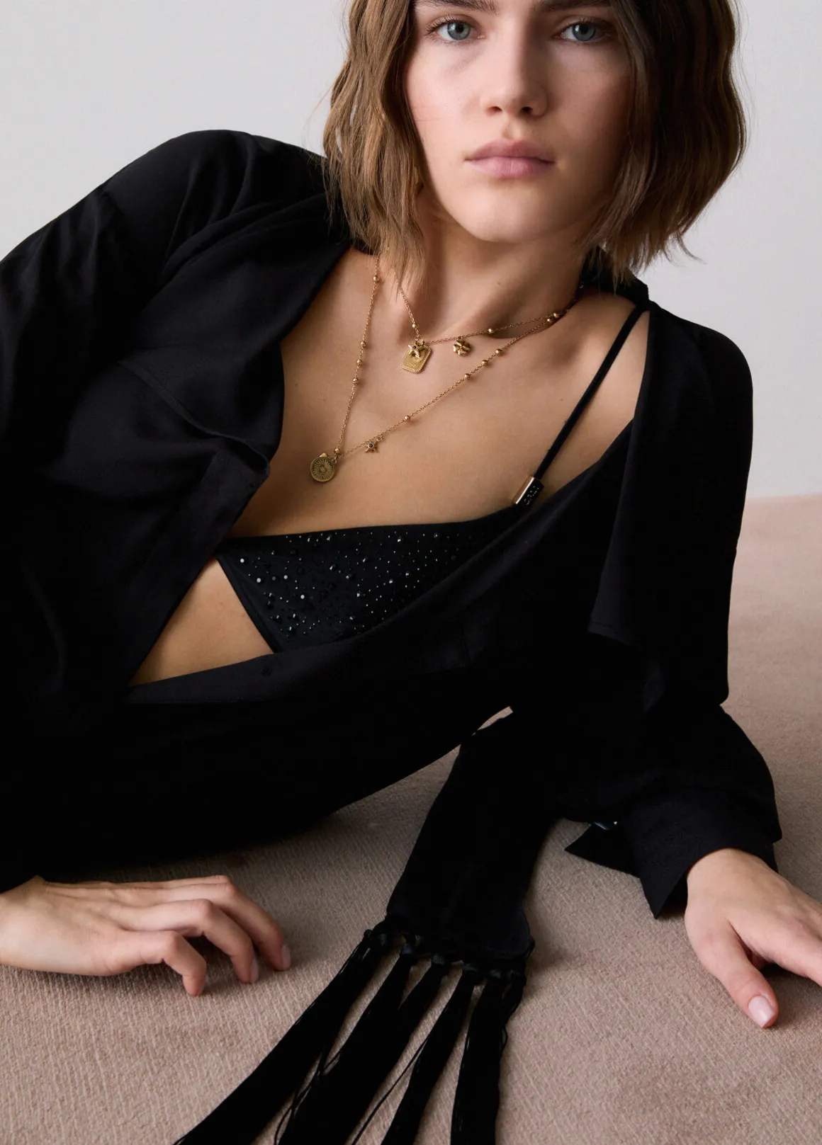 Camicia con sciarpa