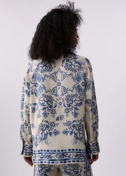 Camicia con stampa foulard