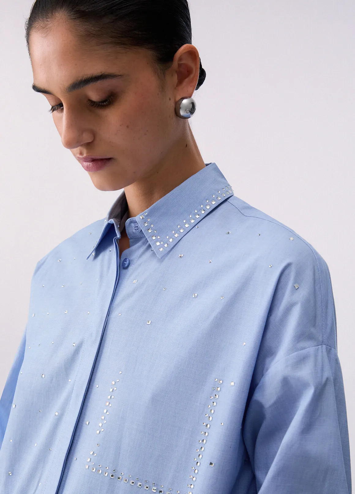 Camicia con strass
