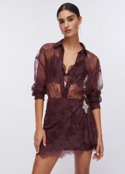Camicia in pizzo chantilly