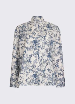 Camicia in popeline stampato