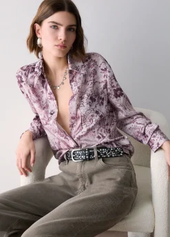 Camicia in twill stampato