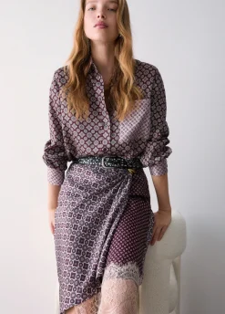 Camicia in twill stampato