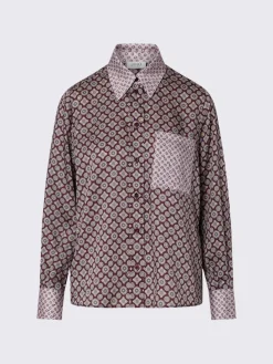 Camicia in twill stampato