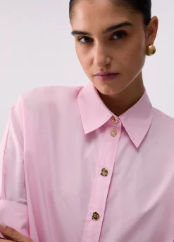Camicia oversize in popeline