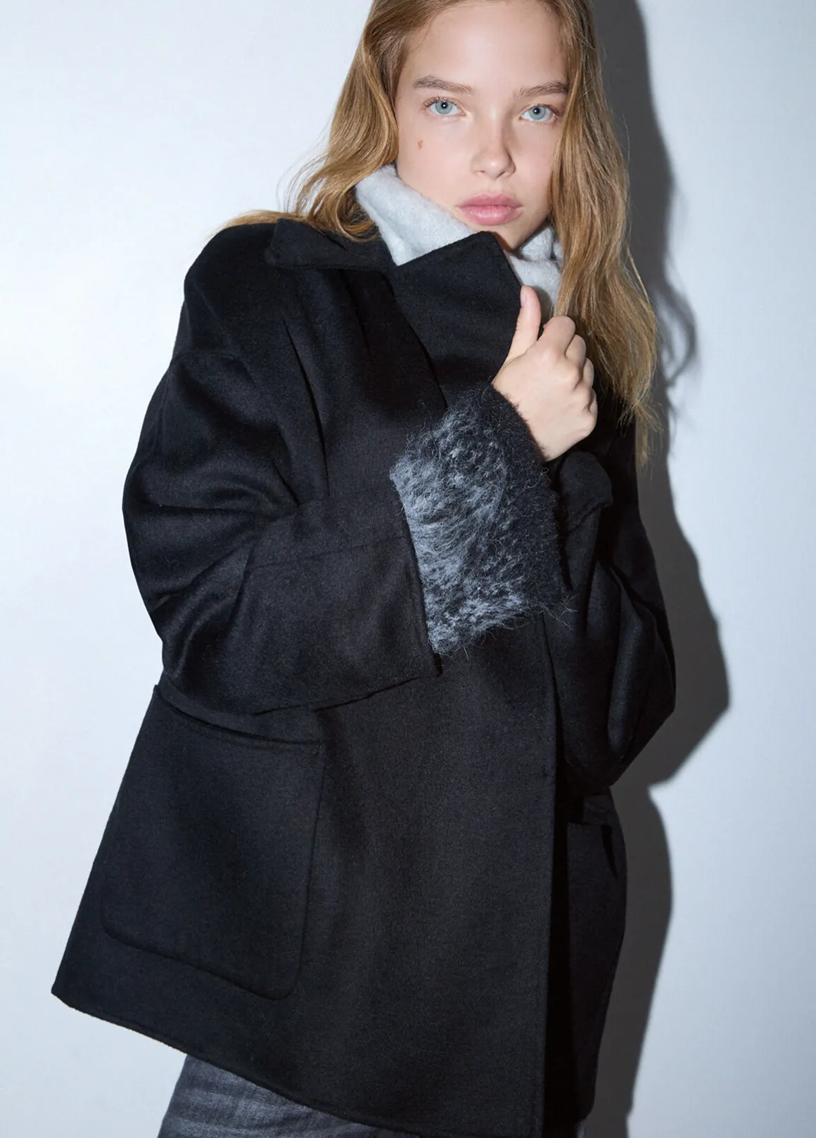Cappotto corto in lana