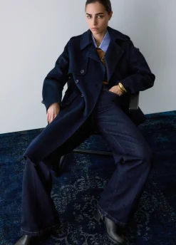 Cappotto lungo in lana