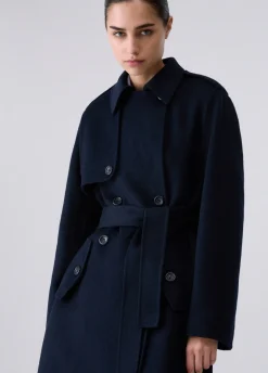 Cappotto lungo in lana