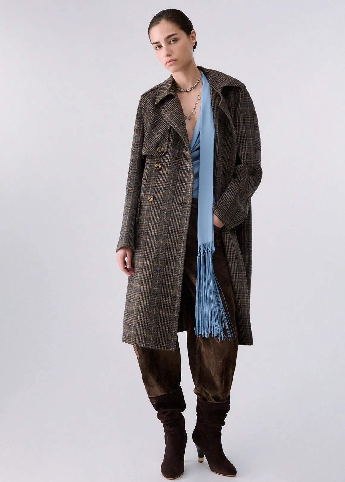 Cappotto lungo in lana