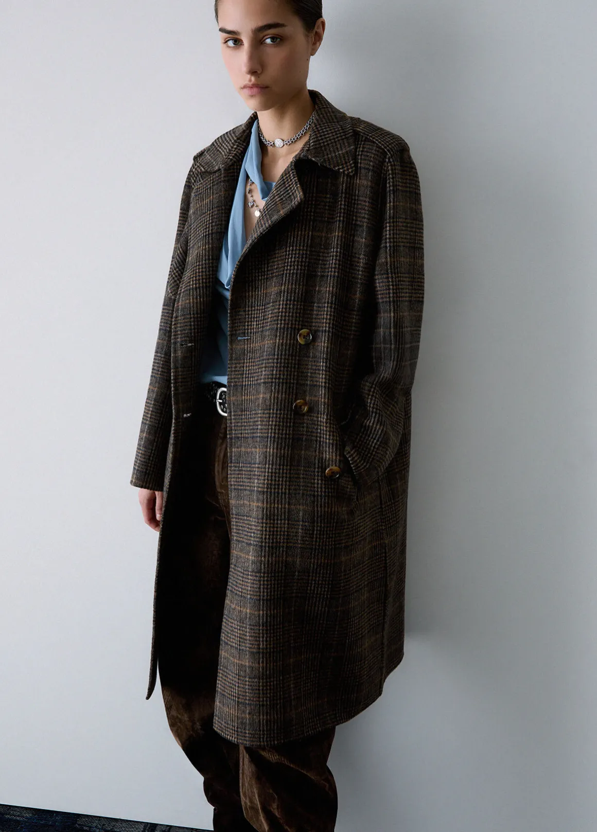 Cappotto lungo in lana