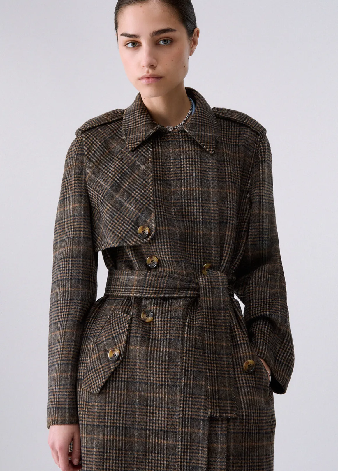 Cappotto lungo in lana