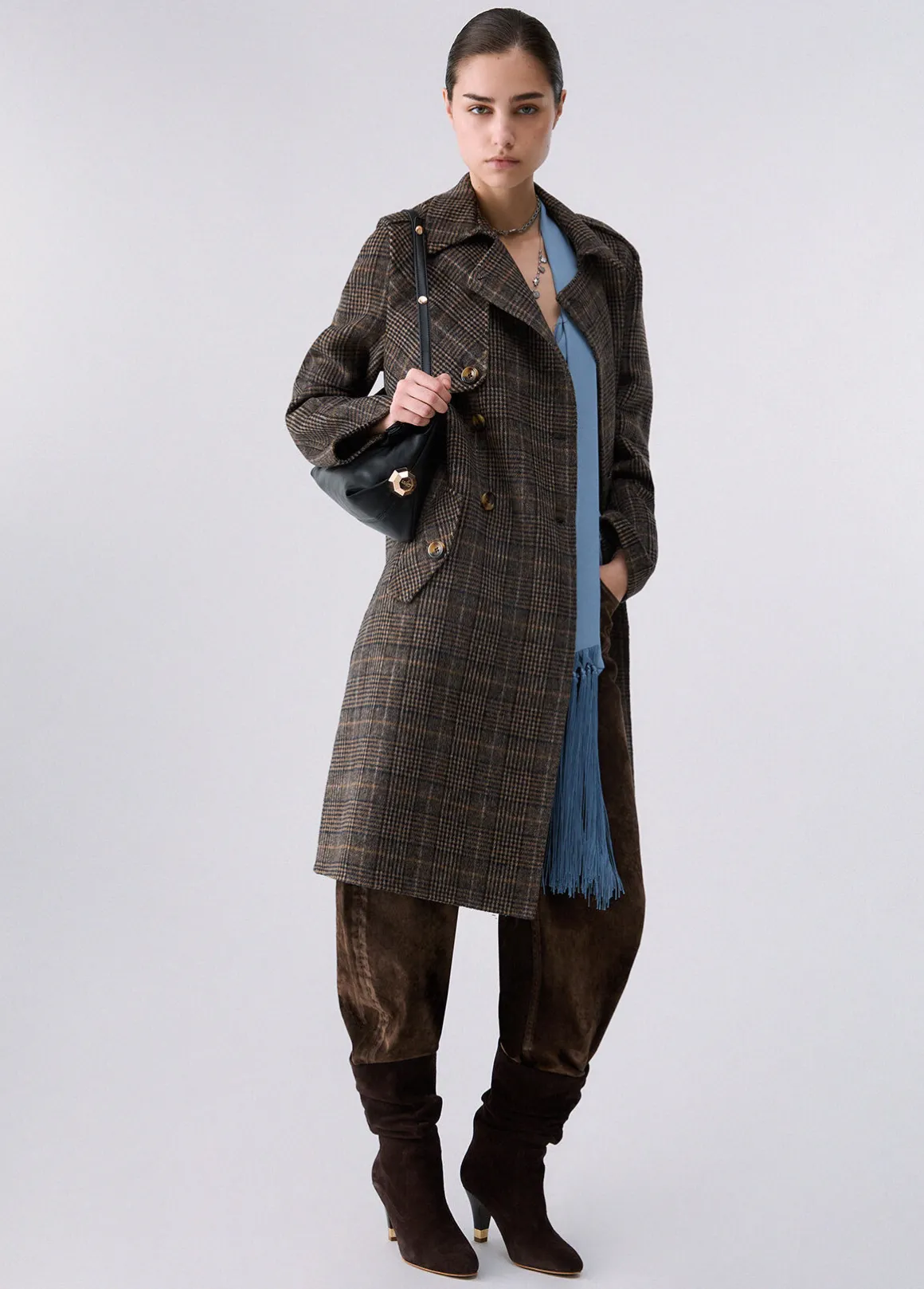 Cappotto lungo in lana