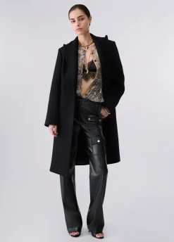 Cappotto lungo in lana